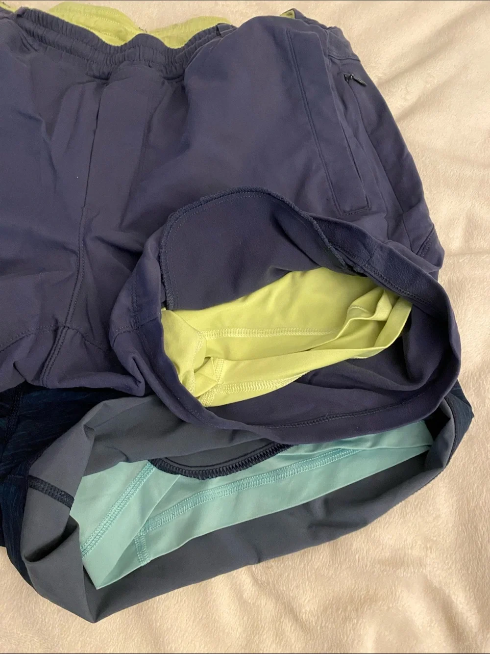 Birddogs Navy and TealAthletic Shorts Set